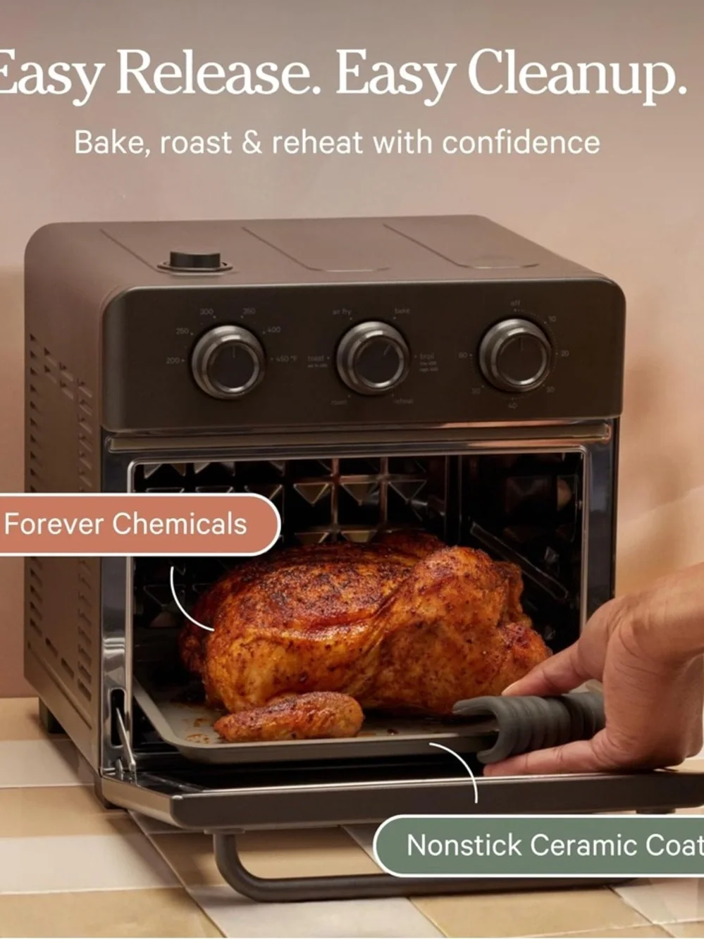 OUR PLACE NWT  Wonder Oven Essentials Kit - Air Fryer Basket & Bake Pan -Spice